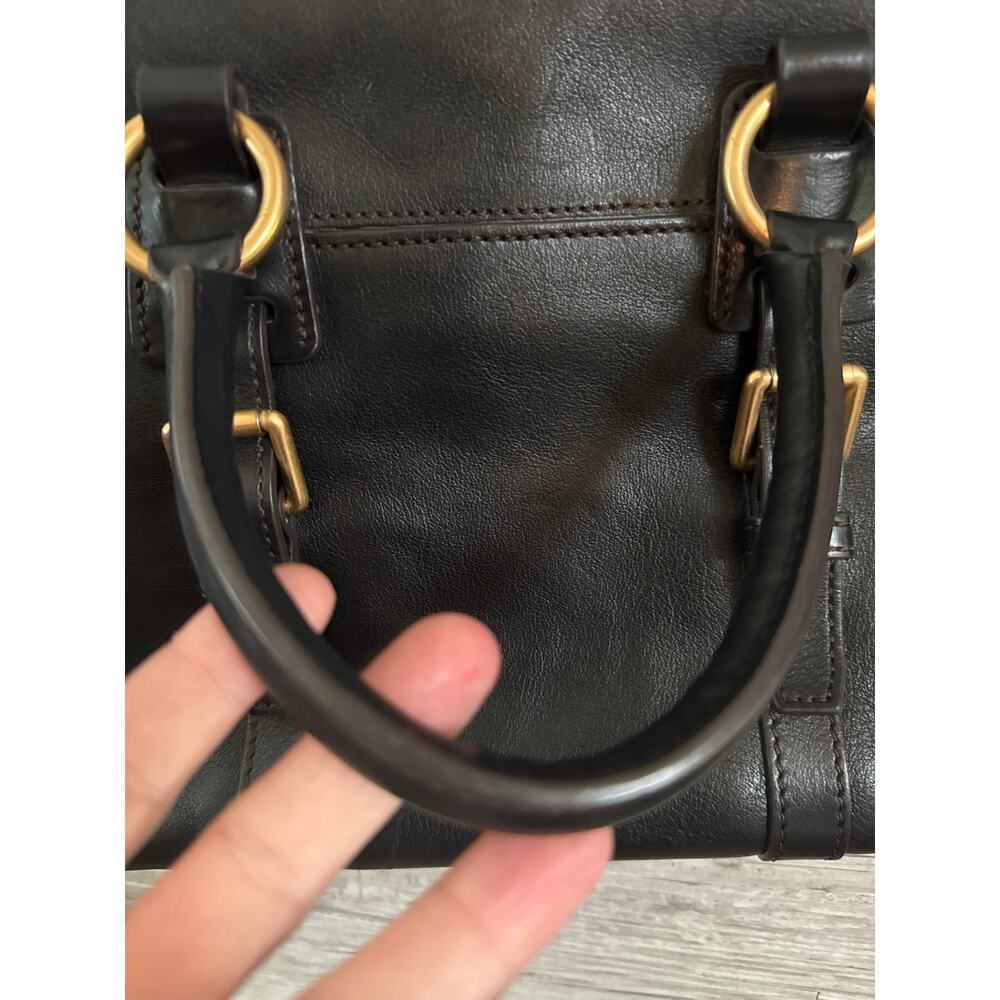 Dooney & Bourke Florentine black Leather Bristol Satchel with tassels - Picture 6 of 14